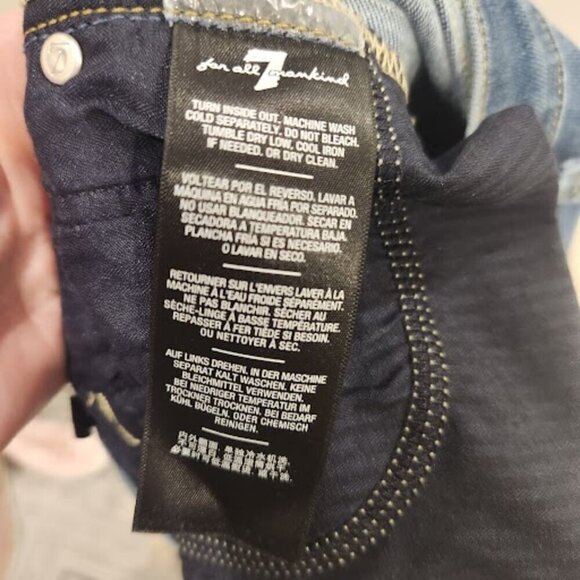 7 For All Mankind Slim Kick Jeans - Size 26 - Picture 10 of 12